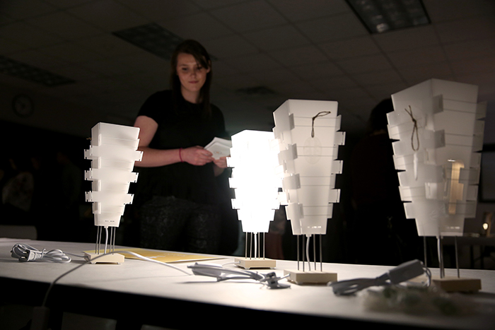 Lights created by interior design students will be part of the Senior Show art and design event.