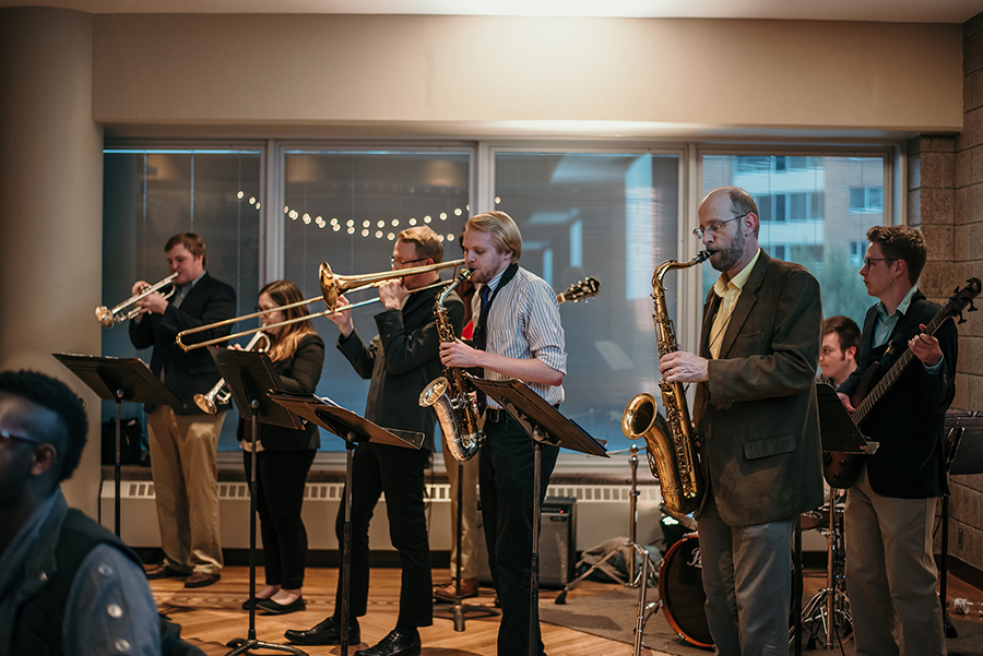 Jazz band plays a 2019 Leadership Awards