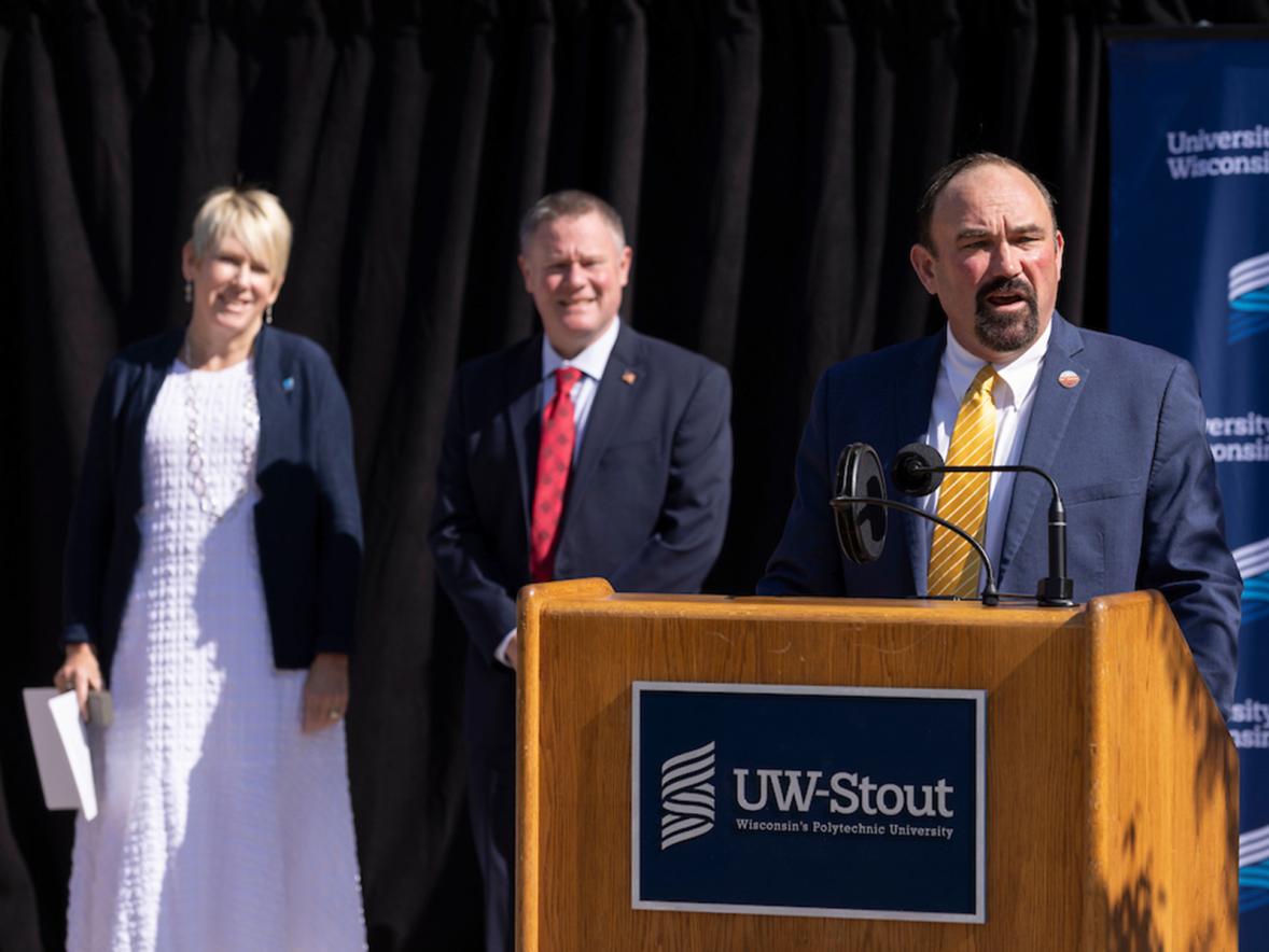Wisconsin representatives Moses, Summerfield celebrate UW-Stout's Heritage Hall funding, workforce impact Featured Image