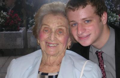 Jacob Hellman and his grandmother Betty is 2005.